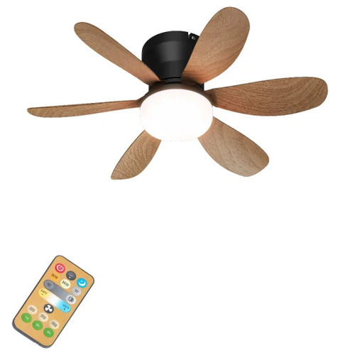 Led deckenventilator chic holz - led-deckenventilator,