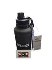 Edelstahl Trinkflasche 1,3L Schwarz von Smilodox