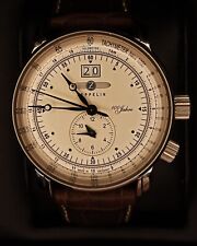 Zeppelin 7640-1, 100 Jahre Zeppelin, Dual Time Fliegeruhr, Swiss-Quarz, neu