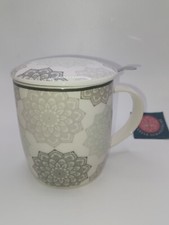 Set Teetasse Mandala grau