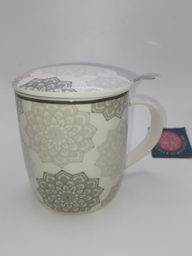 Set teetasse mandala grau - teetasse,