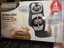 Shiatsu 2in1 Rücken und Nacken Massage Sitzauflage HoMEDICS Massagegerät