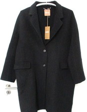 Boss Mantel Gr.44 Oversized Schwarz Schurwolle Neuwertig Luxus Hugo Boss Damen