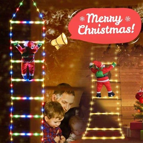 Weihnachtsmann leiter led - weihnachtsmann,