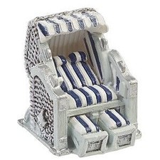 Mini Strandkorb blau 3,5cm