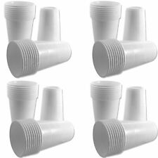 3000 Trinkbecher 200ml Becher Plastikbecher Ausschankbecher 0,2l weiß Cup