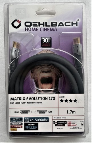 Oehlbach high speed hdmi - speed,