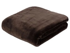 GÖZZE LUXUS PREMIUM CASHMERE-FEELING DECKE 240cmx220cm UVP 99,95 EUR SCHOKOBRAUN