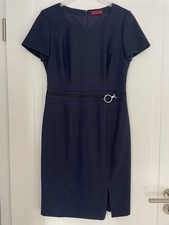 Hugo Boss Etuikleid Damen Blau Gr. 38, Neu