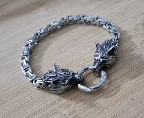 Wolf armband 21cm - wolf,