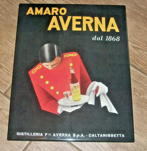 Blechschild amaro averna - amaro,