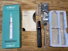 TrueSonic Ultraschall Zahnreiniger miDent schwarz wenig benutzt Zahnstein