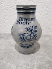 Keramik Krug Blauer Bock - Steingut Apfelwein Ca. 20cm Hoch. Top Zustand.