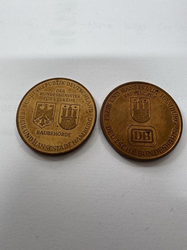 Gedenkmedaille hamburg - 2x,