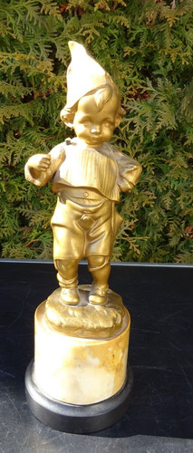 Alte figur feuervergoldet kind - alte,