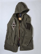 Desigual Green Trench Coat