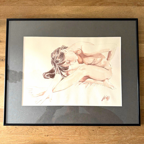 Frauenakt aquarell - frauenakt,