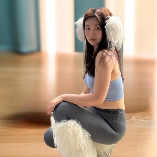 Long hair plush warm earmuffs - warm,