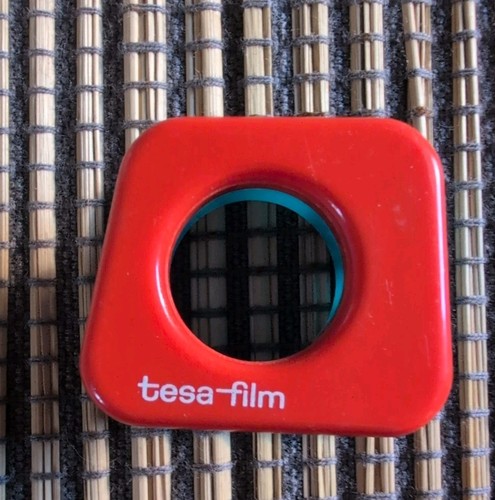 Retro tesafilm abroller - tesafilm, rot