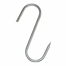 12 Haken Fleischerhaken 135mm einseitig spitz Speckhaken Küchenhaken S-Haken NEU