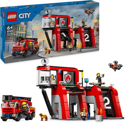 Lego city feuerwehrstation mit - feuerwehrstation,