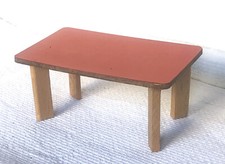 Tisch Holz/Resopal fürs Puppenhaus, 50er Jahre #16