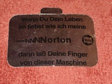 Norton Motorrad Aufkleber Rarität Aus Den 80ern Vintage Original Alt Siehe Bild