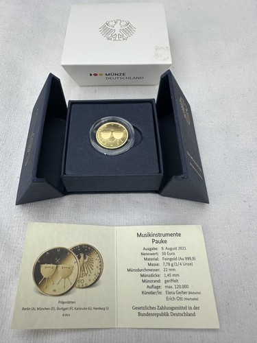 Euro goldmünze pauke - euro, "pauke"