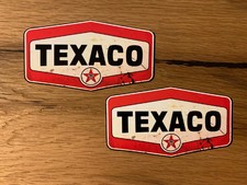 2x TEXACO Aufkleber Öl
