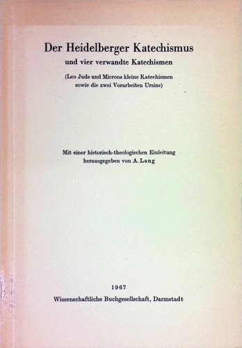 Der heidelberger katechismus - der,