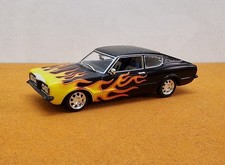 Ford Taunus Coupe, MK 1, Knudsen, schwarz mit Flammen (REBEL), Minichamps 1/43