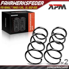 2x Federn Fahrwerksfeder Vorne Links Rechts für Renault Twingo 2 CN0 1.2 ab 07