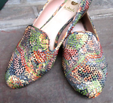 Gepflegte La Strada Slipper/Loafer für Damen aus Italien Gr 41-schmal-Glitzer