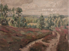 altes Ölbild -  monogrammiert -  datiert 1935