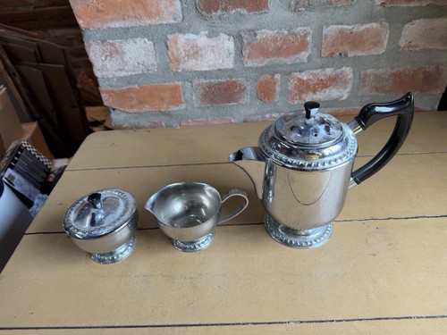 Vintage kaffee set versilbert - set,