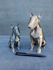 Bullterrier design skulptur - bullterrier,