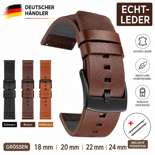 Echtleder uhrenarmband - echtleder,