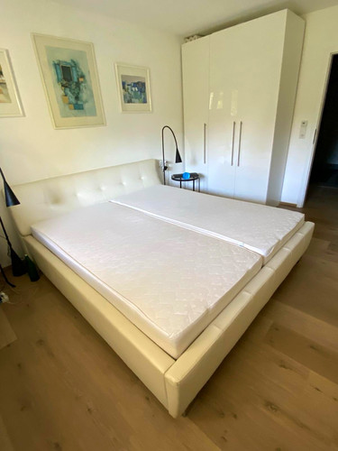 Weißes kunstleder - weißes,