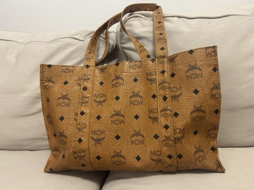 Mcm braun leder handtasche - mcm,