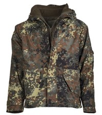 ECWCS Cold Wet Weather Nässeschutz Parka Army Fleece Jacke BW Flecktarn XLarge