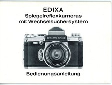 Bedienungsanleitung EDIXA-MAT REFLEX D Kamera User Manual Anleitung (Y4321
