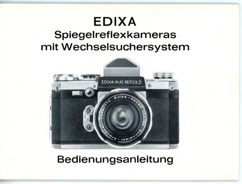 Bedienungsanleitung edixa mat - bedienungsanleitung, edixa-mat
