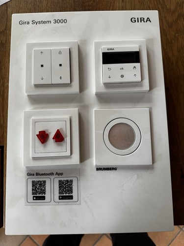 Gira system 3000 - system, vorführtafel