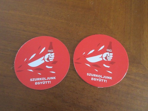 Coca cola bierdeckel - 2, aus