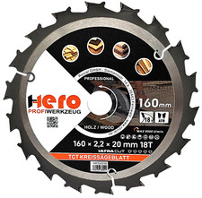 Kreissägeblatt 160 x 20/16 mm
