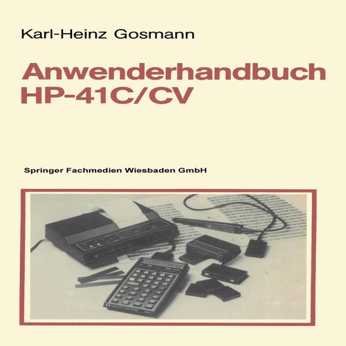 Anwenderhandbuch c cv - anwenderhandbuch, hp-41