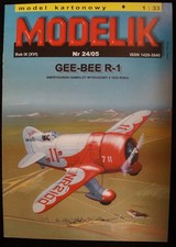 Modelik   24/05  Amerikanisches Rennflugzeug Granville GEE-BEE R-1  (1932)  1:33