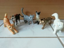 TIERSCHUTZ Katzenfiguren Set Sammlung Bullyland Perserkatze Siamkatze Hauskatze