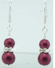 ♥ Süße Charms oder Ohrringe Strass Perle Glas viele Farben rot blau grün lila ♥