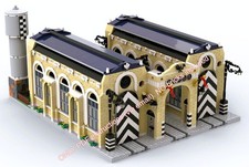 Lego MOC Eisenbahn altes Depot